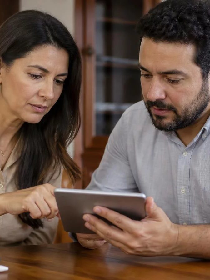 Grupo rindo logo após uma rodada, ainda com as folhas de anotação nas mãos